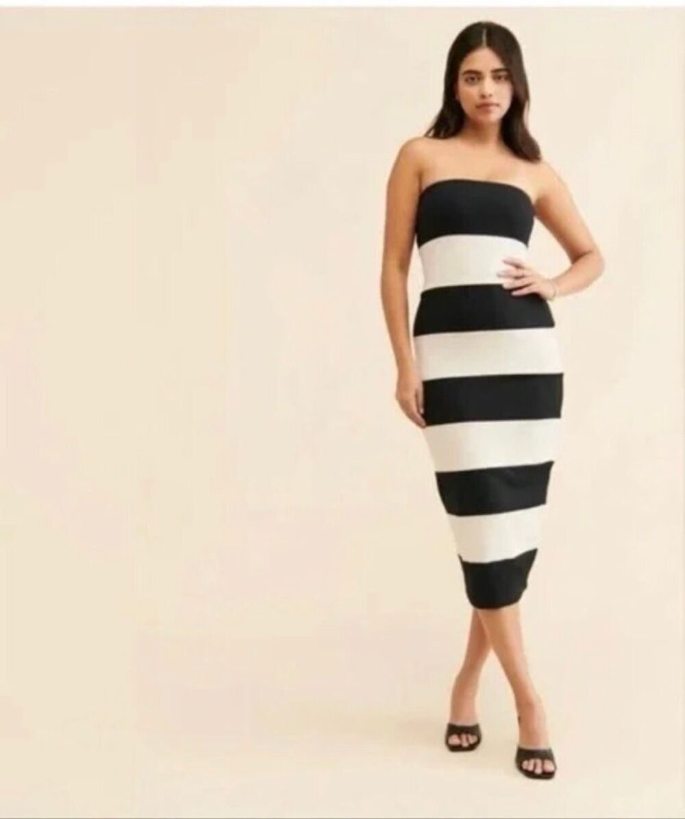 Susana Monaco Stripe Tube Dress Size M